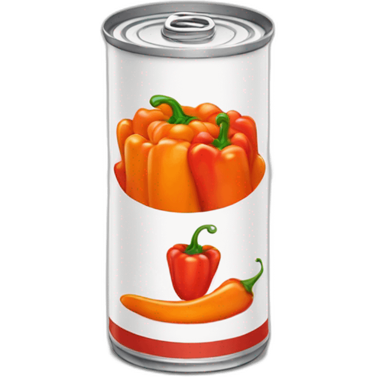 Orange Can of red peppers with sauce emoji