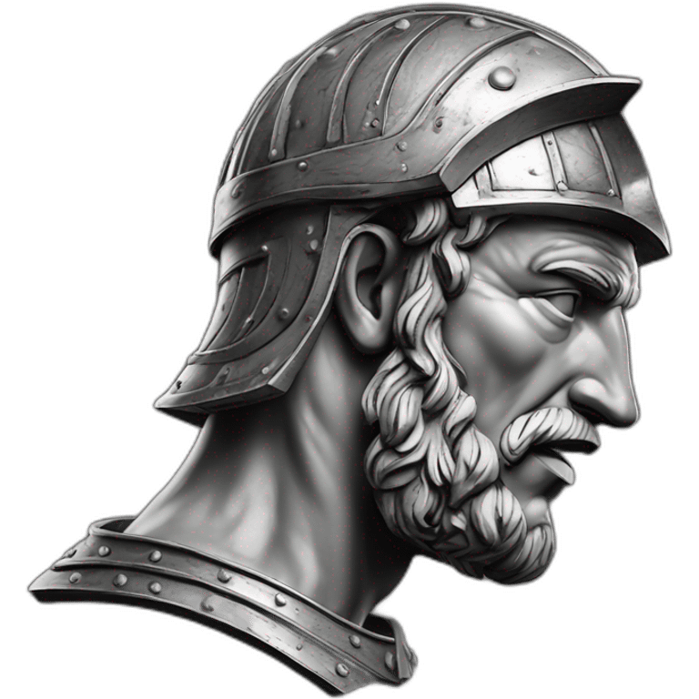 centurion-profile-historical-scratchboard emoji