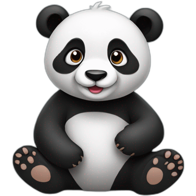 Loving panda emoji