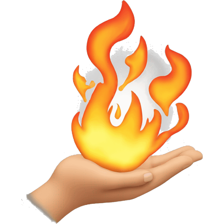 fire in the hand emoji