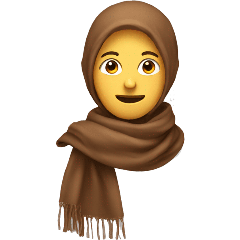 brown scarf emoji