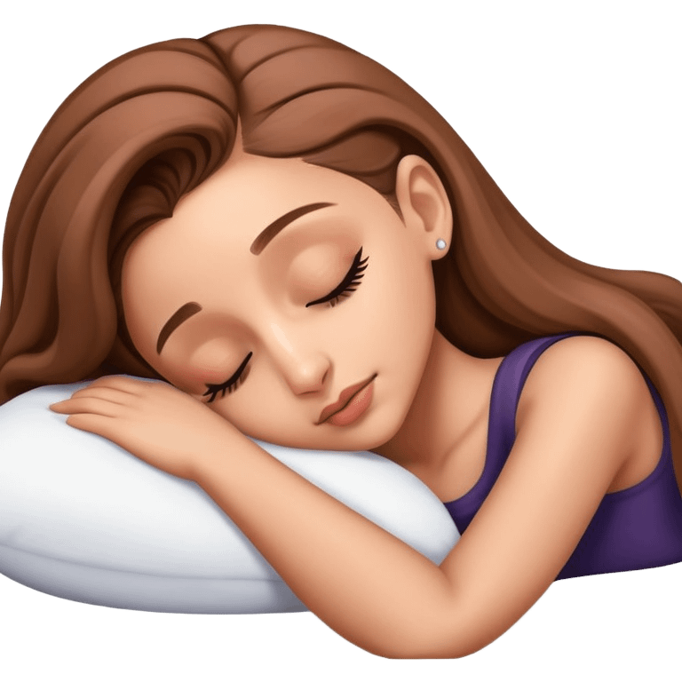 Ariana Grande sleeping emoji