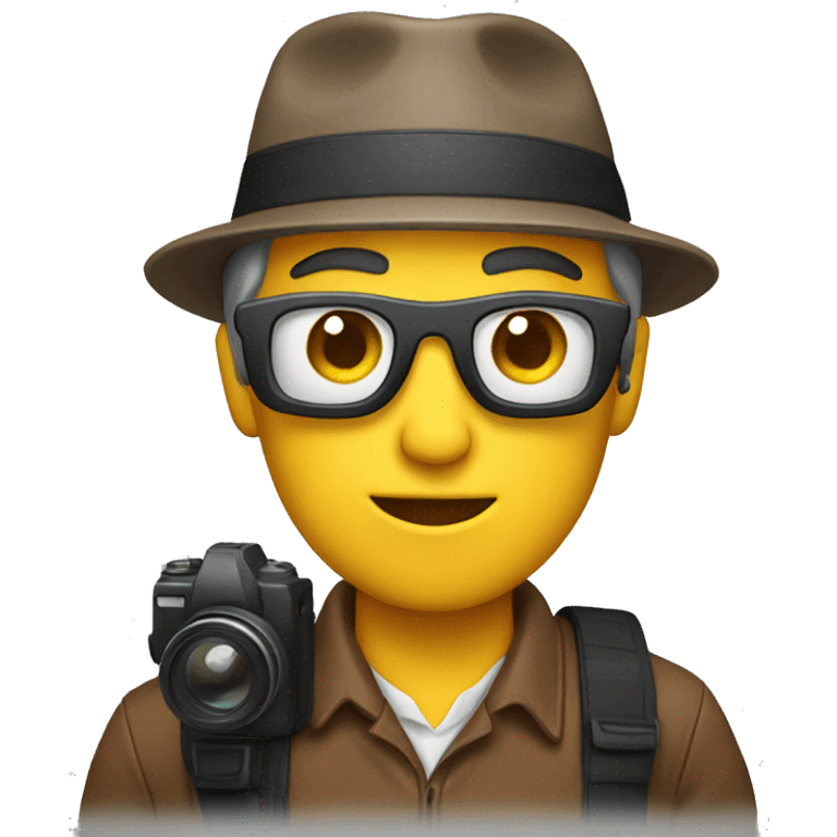 A man with camera  emoji