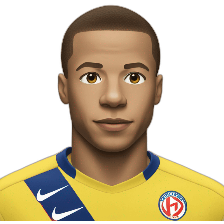 Macron embrasse mbappe emoji