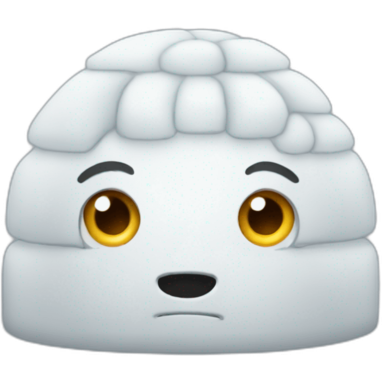 igloo think face emoji