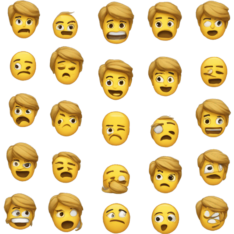 Emoji asustado y confundido emoji