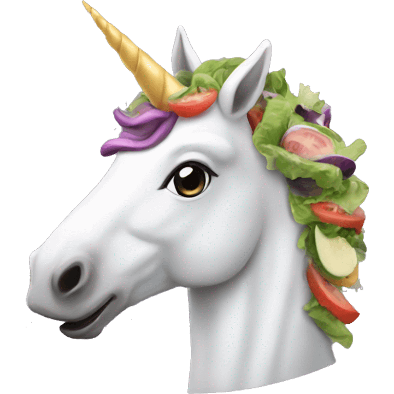 "Unicorn salads, realistic style" emoji