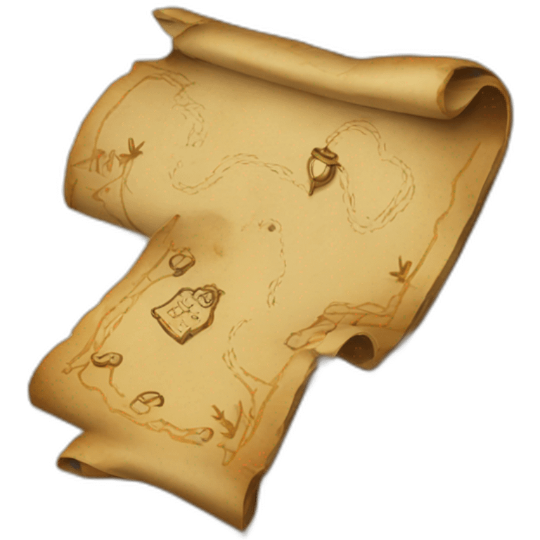 treasure map emoji