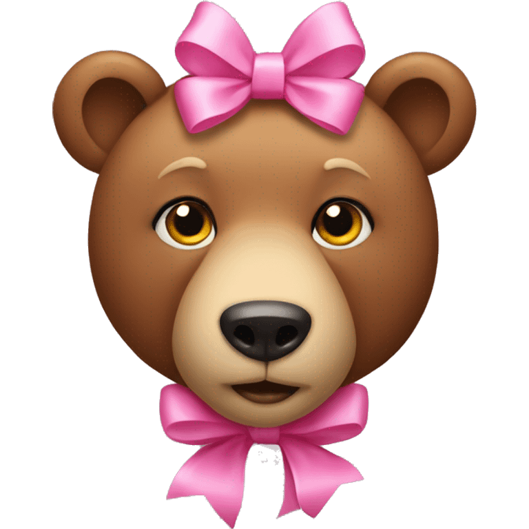  Bear with a pink bow on their head emoji