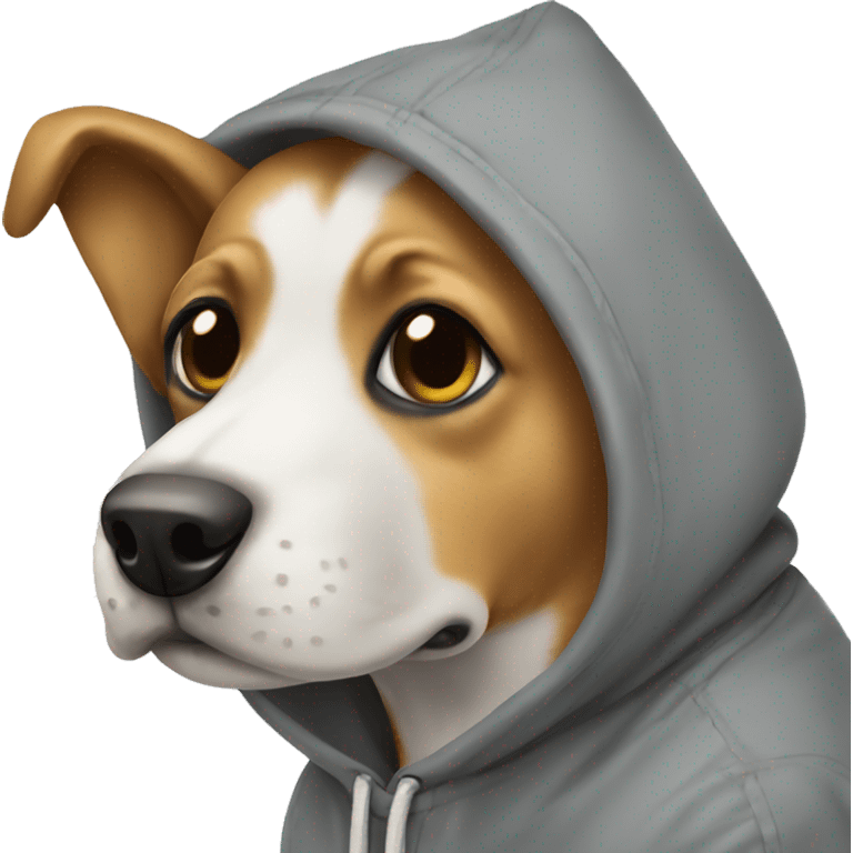 dog with hoodie emoji