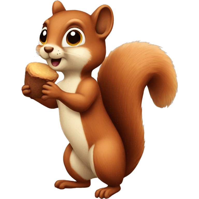 A sweet squirrel emoji