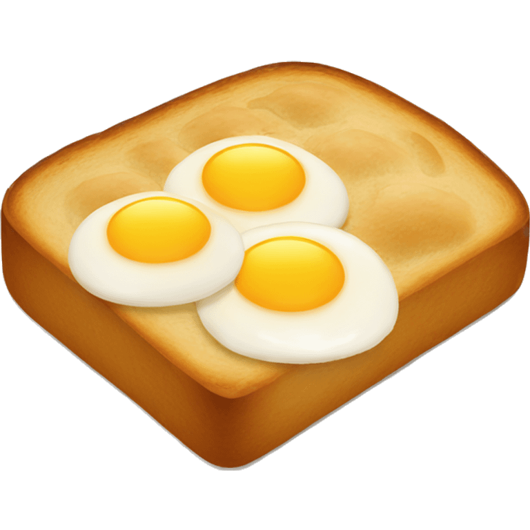 Bread with eggs emoji