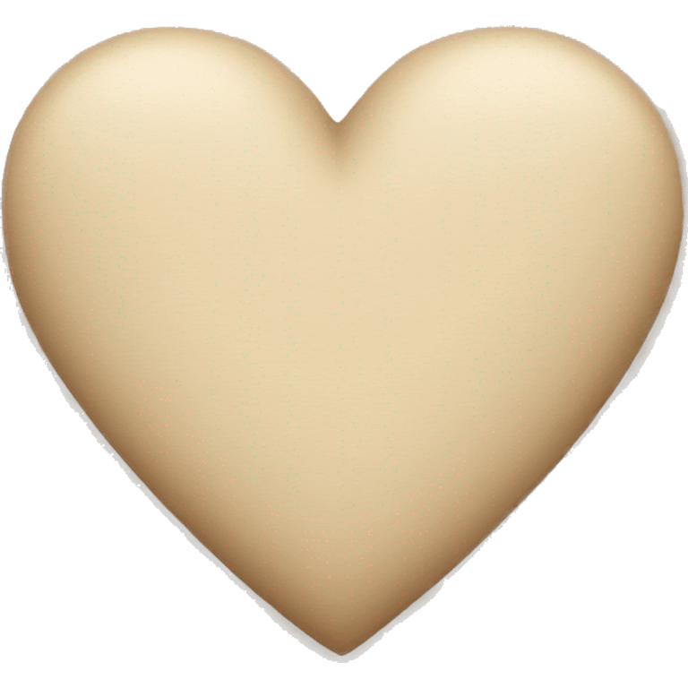 beige heart  emoji