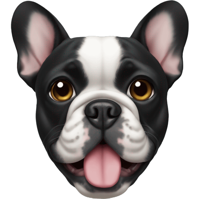 Black French bulldog emoji