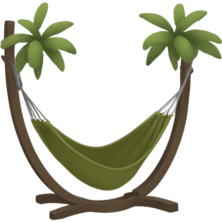 Olive green outdoor hammock emoji