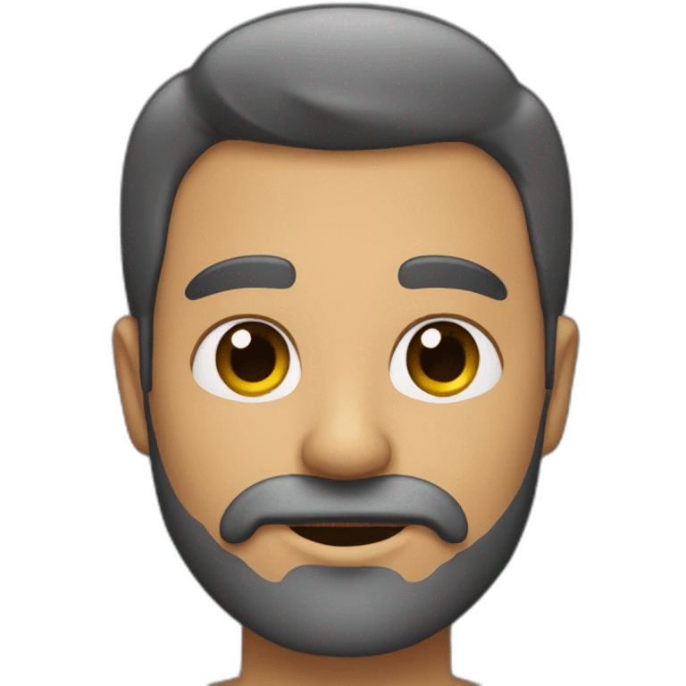 hombre con barba emoji