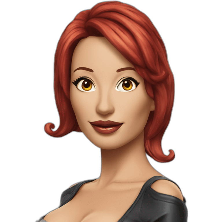 Bianca Beauchamp hyperréaliste emoji