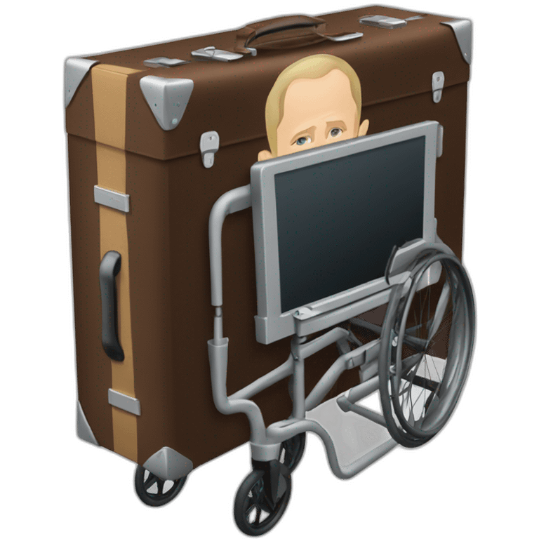 vladimir putin coffin suitcase wheelchair meat cube emoji