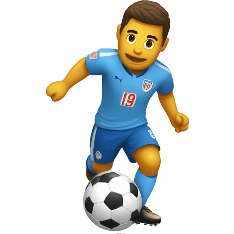 Un pato jugando fútbol americano emoji