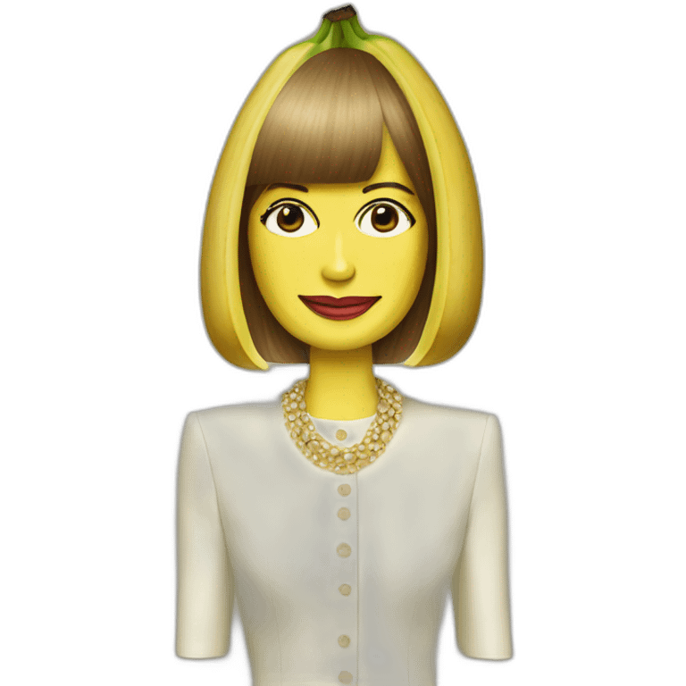 Anna wintour as a banana emoji