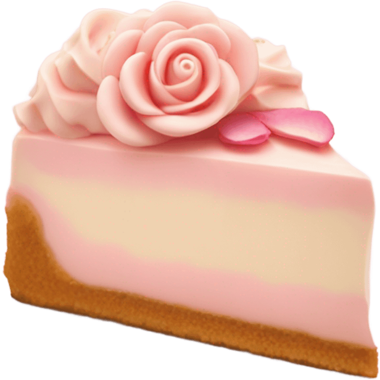 Rose cheesecake emoji