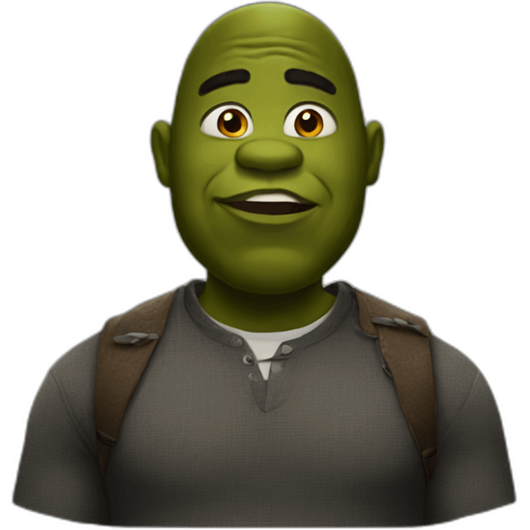 black-shrek emoji