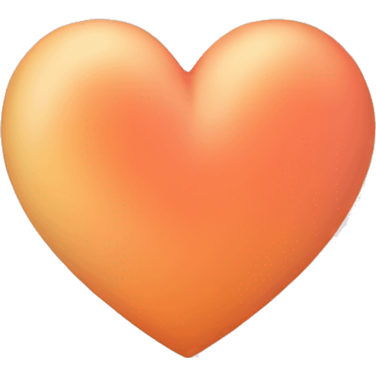 peach coloured heart emoji