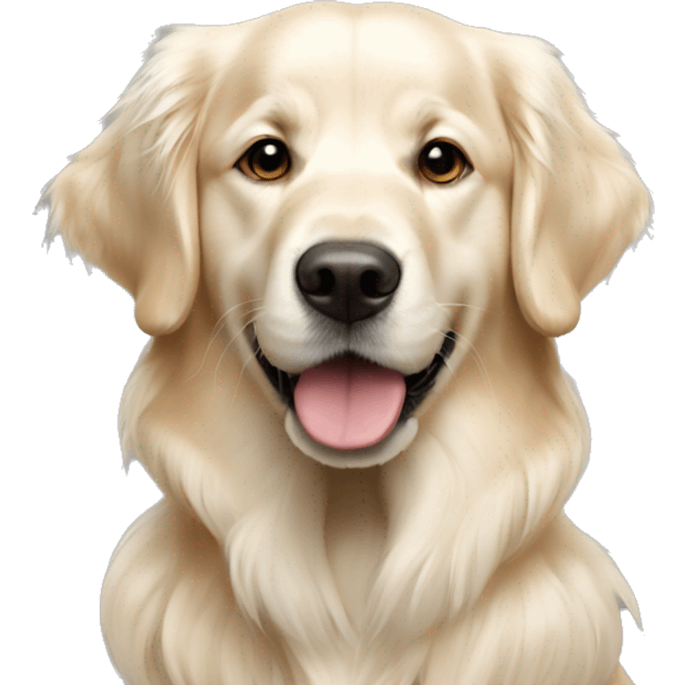 english cream golden retriever male emoji