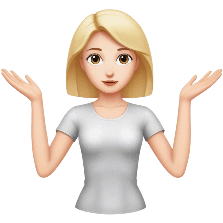 Woman t-pose emoji