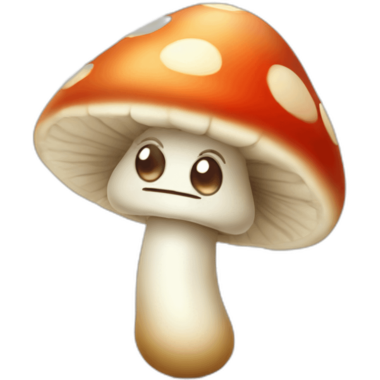 smiling mushroom emoji