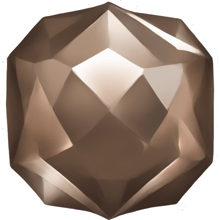 bronze diamond with no art or decoration emoji