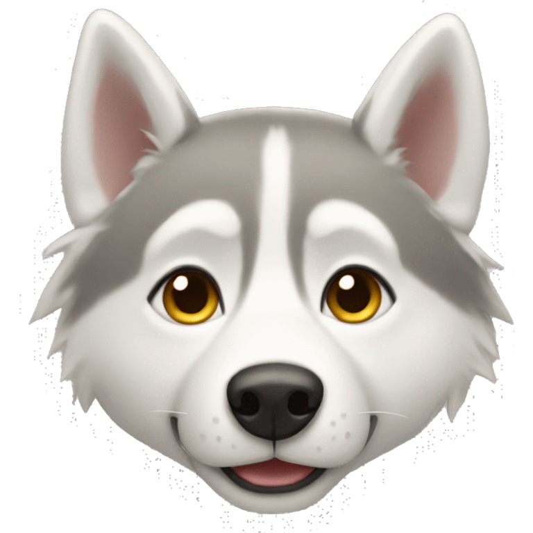 blonde husky emoji