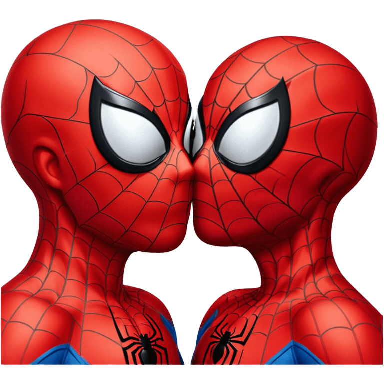 Spider-Man kissing Spider-Man emoji