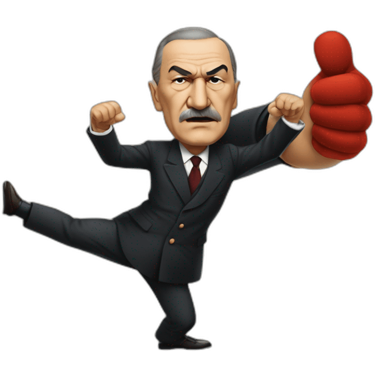 Atatürk throws a punch to Kılıçdaroğlu emoji