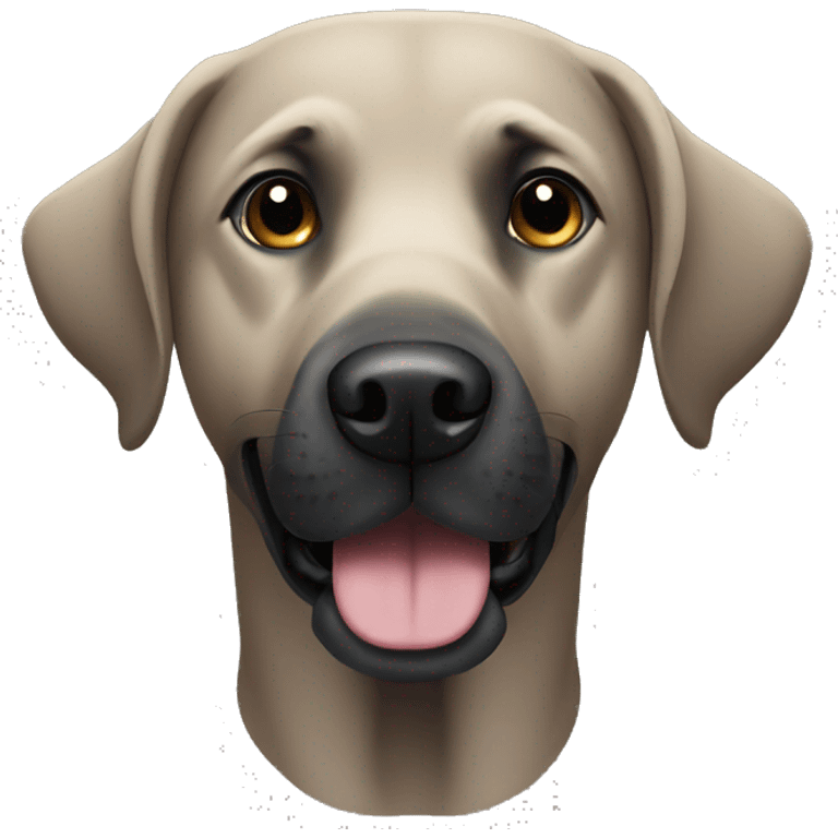 black labrador dog emoji