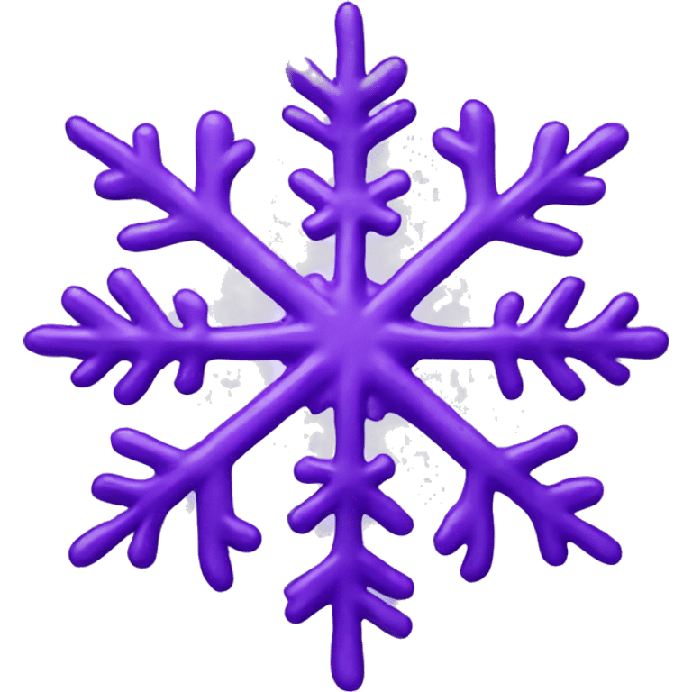 Purple snowflake emoji