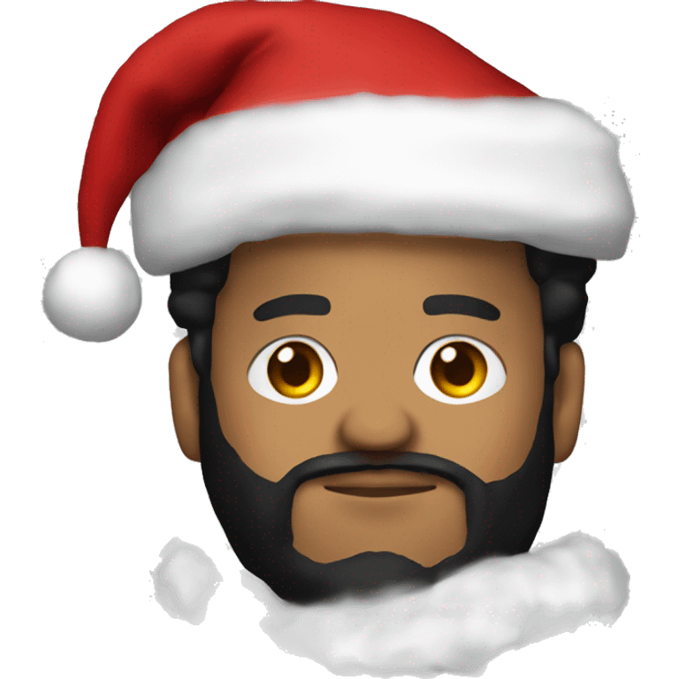 The Weeknd as santa claus emoji