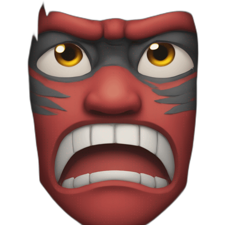 pleading tengu face emoji