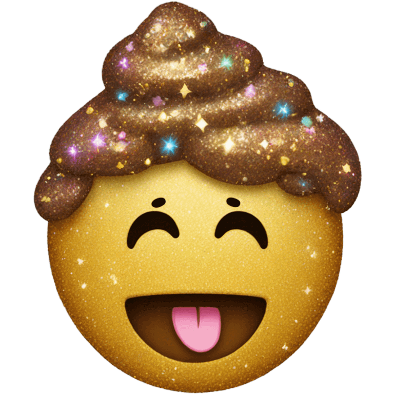 glitter poop emoji