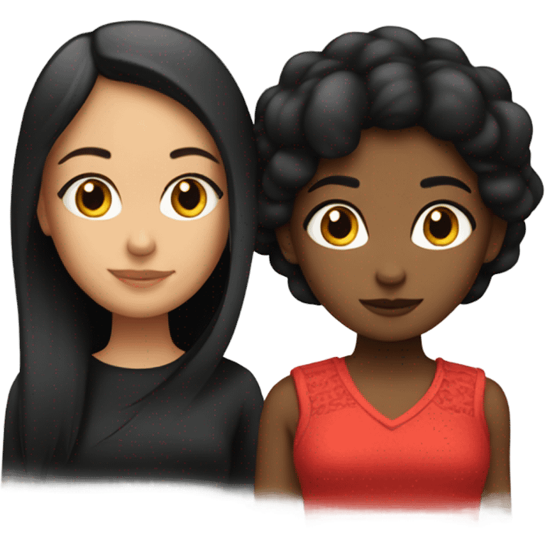 Chica de pelo rojo con una gata negra  emoji