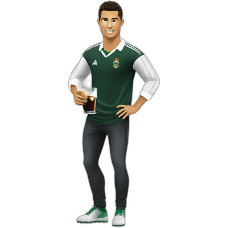 Cristiano ronaldo tomando fernet branca emoji