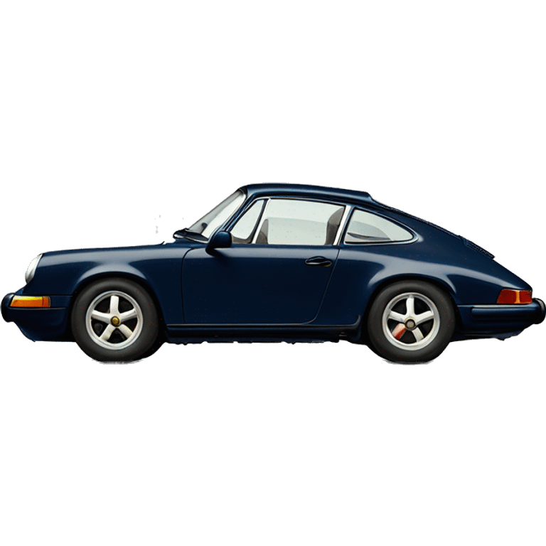 navy vintage porsche 911 emoji