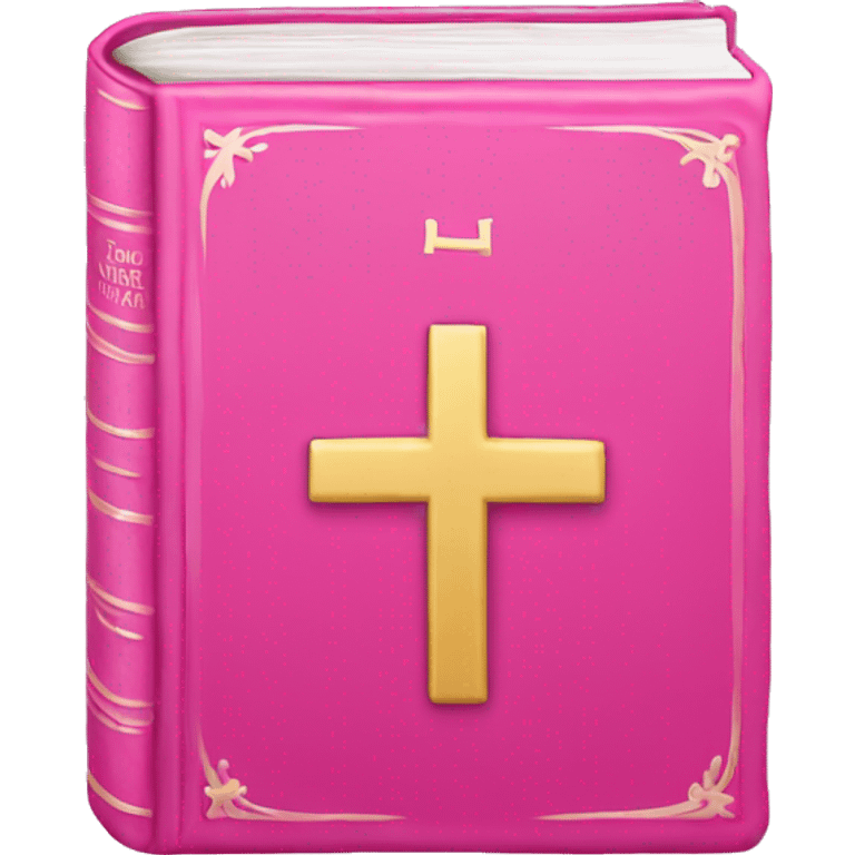 Pink holy bible  emoji