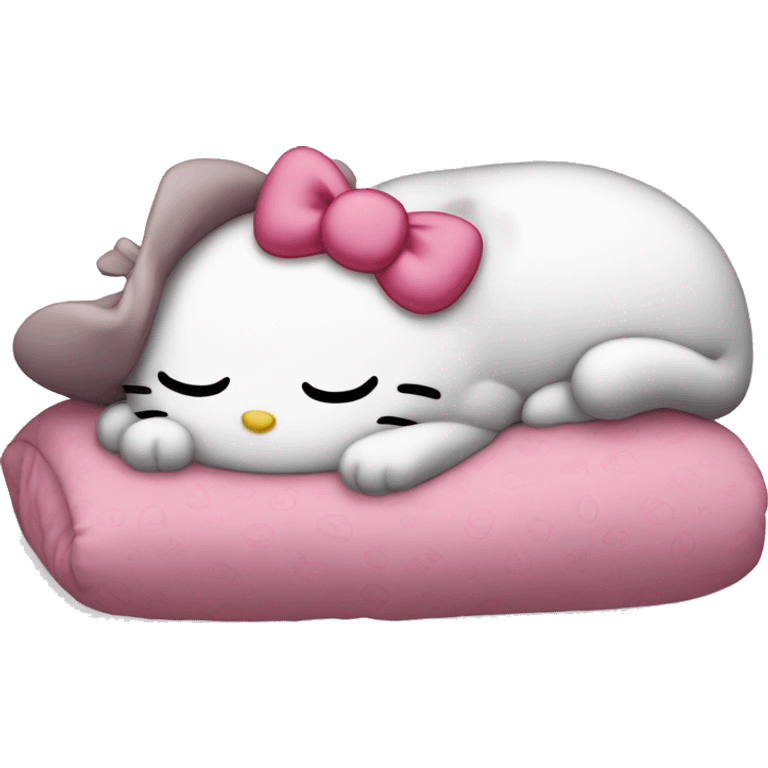 hello kitty sleeping emoji