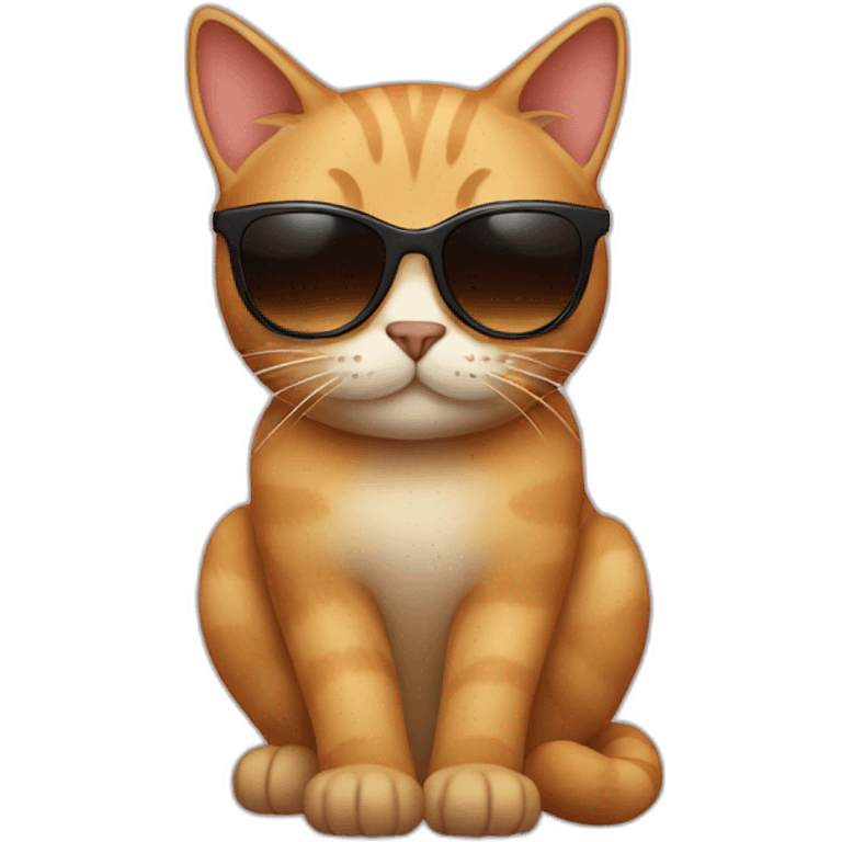 Cat with sunglasses emoji