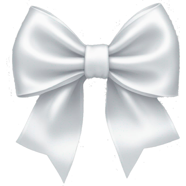 white satin bow emoji