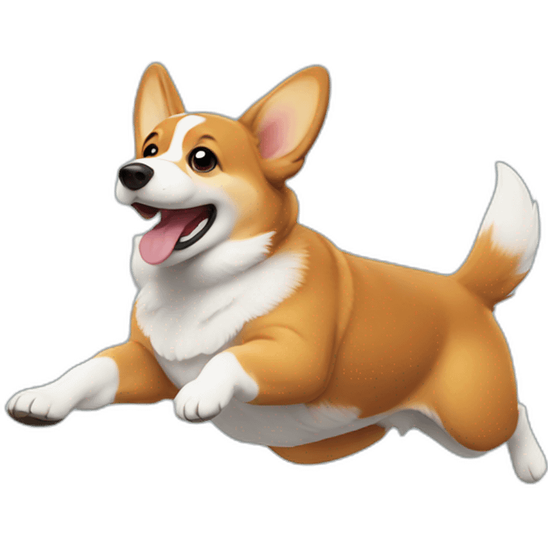 jumping corgi emoji