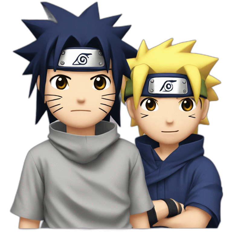 Naruto et Sasuke emoji