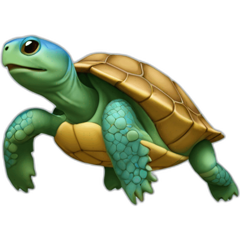 tortue bleu emoji