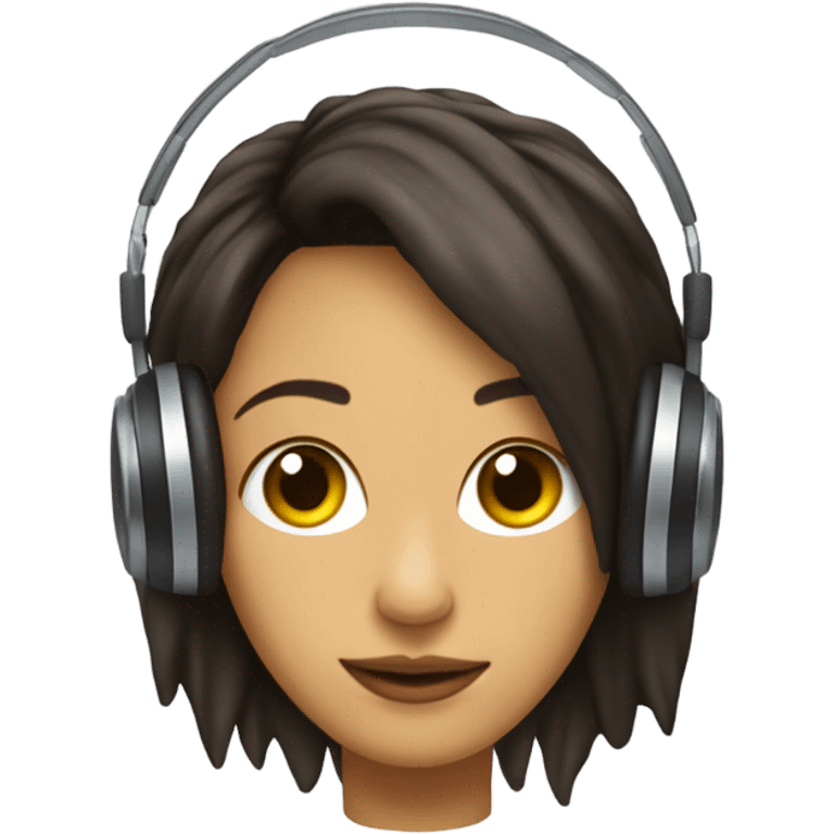 Una chica escuchando caifanes  emoji